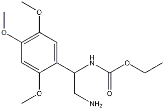 ethyl 2-amino-1-(2,4,5-trimethoxyphenyl)ethylcarbamate 化学構造式