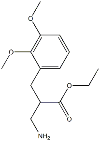 ethyl 3-amino-2-[(2,3-dimethoxyphenyl)methyl]propanoate,,结构式