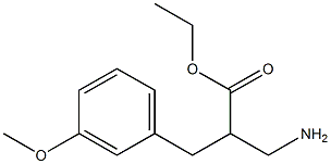 ethyl 3-amino-2-[(3-methoxyphenyl)methyl]propanoate 化学構造式