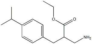 ethyl 3-amino-2-{[4-(propan-2-yl)phenyl]methyl}propanoate Struktur