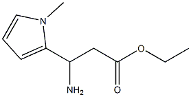 ethyl 3-amino-3-(1-methyl-1H-pyrrol-2-yl)propanoate Structure