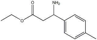 ethyl 3-amino-3-(4-methylphenyl)propanoate,,结构式