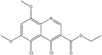 ethyl 4,5-dichloro-6,8-dimethoxyquinoline-3-carboxylate Structure