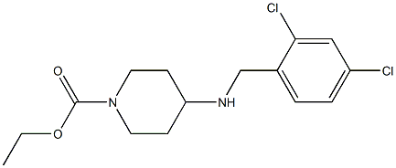 ethyl 4-{[(2,4-dichlorophenyl)methyl]amino}piperidine-1-carboxylate 化学構造式