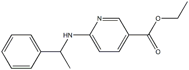 ethyl 6-[(1-phenylethyl)amino]pyridine-3-carboxylate Structure