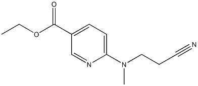 ethyl 6-[(2-cyanoethyl)(methyl)amino]pyridine-3-carboxylate 化学構造式