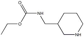 ethyl N-(piperidin-3-ylmethyl)carbamate Struktur