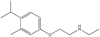 ethyl({2-[3-methyl-4-(propan-2-yl)phenoxy]ethyl})amine 化学構造式