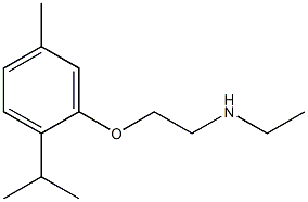 ethyl({2-[5-methyl-2-(propan-2-yl)phenoxy]ethyl})amine Structure