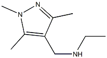 ethyl[(1,3,5-trimethyl-1H-pyrazol-4-yl)methyl]amine 结构式