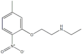 ethyl[2-(5-methyl-2-nitrophenoxy)ethyl]amine,,结构式