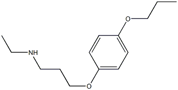 ethyl[3-(4-propoxyphenoxy)propyl]amine 化学構造式