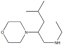 ethyl[4-methyl-2-(morpholin-4-yl)pentyl]amine 化学構造式