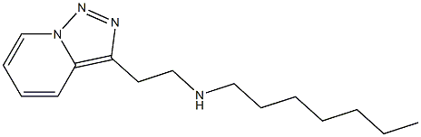 heptyl(2-{[1,2,4]triazolo[3,4-a]pyridin-3-yl}ethyl)amine Struktur