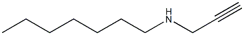 heptyl(prop-2-yn-1-yl)amine Structure