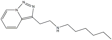 hexyl(2-{[1,2,4]triazolo[3,4-a]pyridin-3-yl}ethyl)amine 结构式