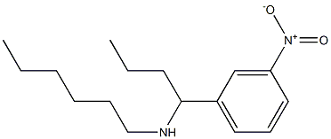 hexyl[1-(3-nitrophenyl)butyl]amine,,结构式