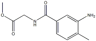 methyl [(3-amino-4-methylbenzoyl)amino]acetate,,结构式