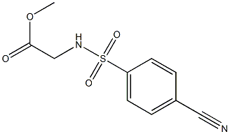 methyl {[(4-cyanophenyl)sulfonyl]amino}acetate,,结构式