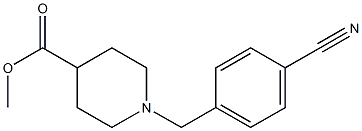 methyl 1-(4-cyanobenzyl)piperidine-4-carboxylate Struktur