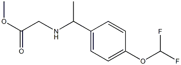 methyl 2-({1-[4-(difluoromethoxy)phenyl]ethyl}amino)acetate Structure
