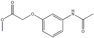 methyl 2-(3-acetamidophenoxy)acetate Struktur