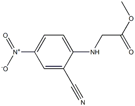 methyl 2-[(2-cyano-4-nitrophenyl)amino]acetate 结构式