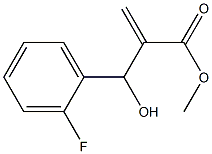 methyl 2-[(2-fluorophenyl)(hydroxy)methyl]prop-2-enoate Struktur