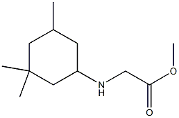 methyl 2-[(3,3,5-trimethylcyclohexyl)amino]acetate,,结构式