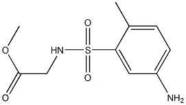 methyl 2-[(5-amino-2-methylbenzene)sulfonamido]acetate Struktur