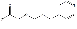 methyl 2-[3-(pyridin-4-yl)propoxy]acetate,,结构式