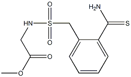 methyl 2-{[(2-carbamothioylphenyl)methane]sulfonamido}acetate 结构式