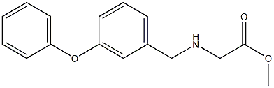 methyl 2-{[(3-phenoxyphenyl)methyl]amino}acetate Struktur