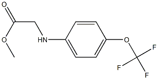 methyl 2-{[4-(trifluoromethoxy)phenyl]amino}acetate Struktur