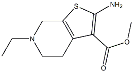 methyl 2-amino-6-ethyl-4H,5H,6H,7H-thieno[2,3-c]pyridine-3-carboxylate Structure