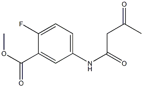 methyl 2-fluoro-5-(3-oxobutanamido)benzoate Structure