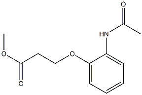 methyl 3-(2-acetamidophenoxy)propanoate 结构式