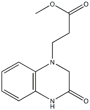 methyl 3-(3-oxo-1,2,3,4-tetrahydroquinoxalin-1-yl)propanoate Struktur
