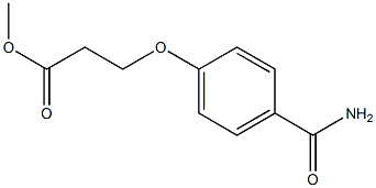 methyl 3-(4-carbamoylphenoxy)propanoate|