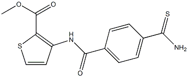 methyl 3-[(4-carbamothioylbenzene)amido]thiophene-2-carboxylate