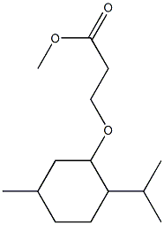 methyl 3-{[5-methyl-2-(propan-2-yl)cyclohexyl]oxy}propanoate 结构式