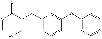 methyl 3-amino-2-[(3-phenoxyphenyl)methyl]propanoate Struktur