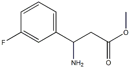 methyl 3-amino-3-(3-fluorophenyl)propanoate Struktur