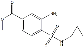 methyl 3-amino-4-(cyclopropylsulfamoyl)benzoate Struktur