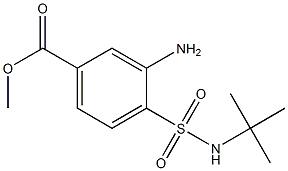 methyl 3-amino-4-(tert-butylsulfamoyl)benzoate,,结构式