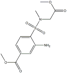 methyl 3-amino-4-[(2-methoxy-2-oxoethyl)(methyl)sulfamoyl]benzoate
