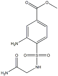methyl 3-amino-4-[(carbamoylmethyl)sulfamoyl]benzoate,,结构式