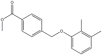 methyl 4-(2,3-dimethylphenoxymethyl)benzoate 化学構造式