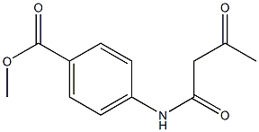 methyl 4-(3-oxobutanamido)benzoate,,结构式