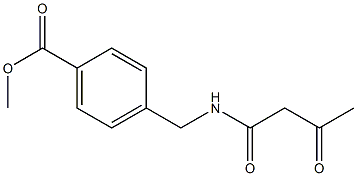 methyl 4-[(3-oxobutanamido)methyl]benzoate Struktur
